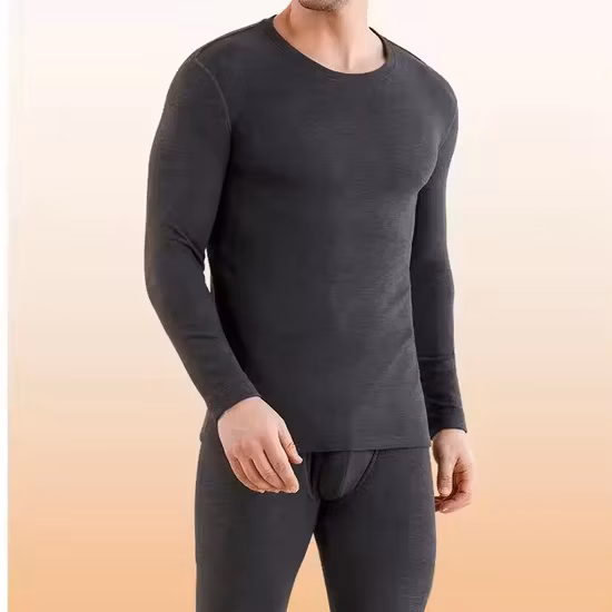 サーマルインナー メンズ長肌着 ソフトで快適な暖かいロングジョンズ シームレス